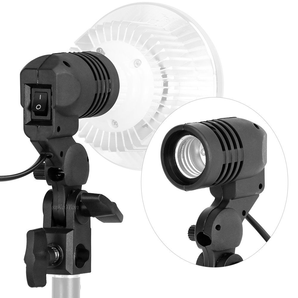 Photography Umbrella Lighting Kit - Держатель лампы с одной головкой E27,
