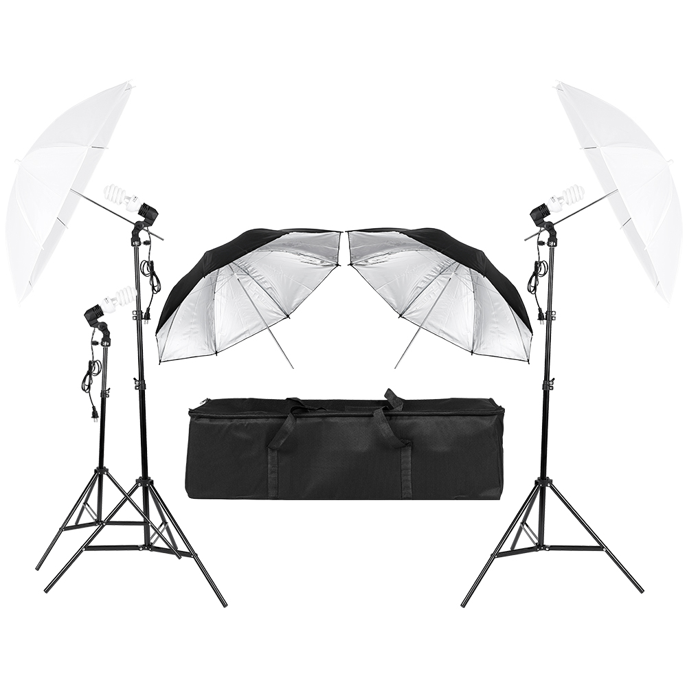 Photography Umbrella Lighting Kit - 3*45 Вт фото фото видео портрет
