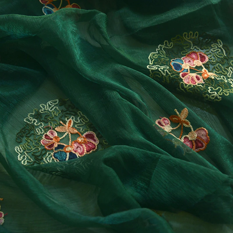 Photography Dark Cloth - Тонкая шифоновая ткань темно-черно-зеленого цвета 145x50