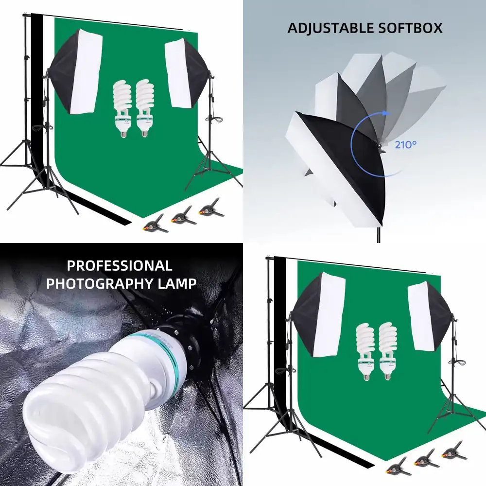 Photography Umbrella Lighting Kit - Комплект оборудования для фотостудии: фоновая стойка