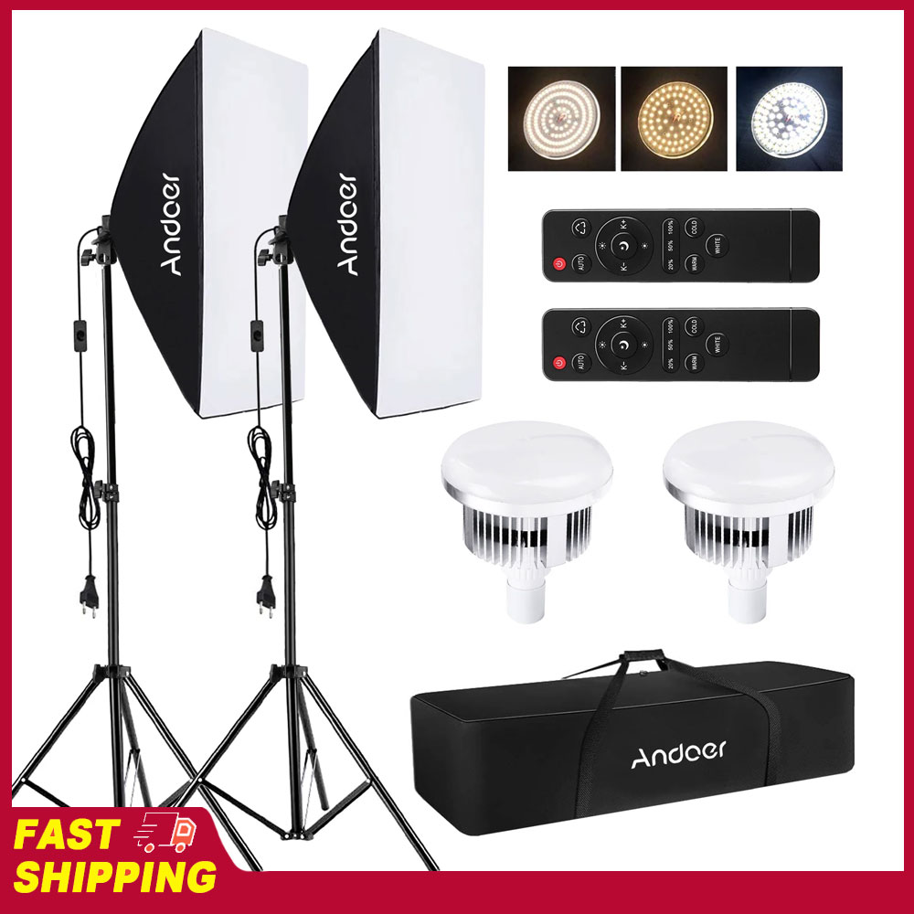 Photography Umbrella Lighting Kit - Набор осветительных приборов Andoer для студийной