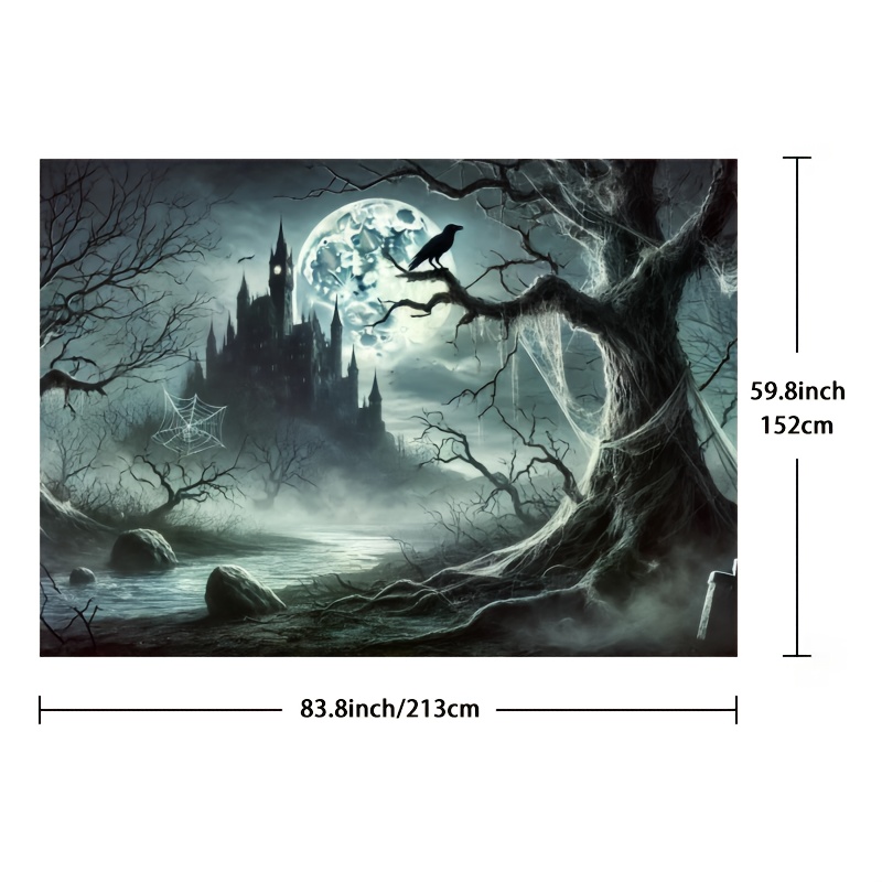 Замок призраков Хэллоуин фонов – обзор и цена Photography Dark Cloth