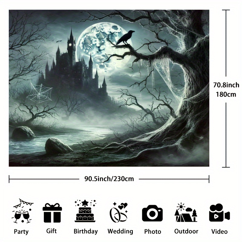 Замок призраков Хэллоуин фонов – обзор и цена Photography Dark Cloth