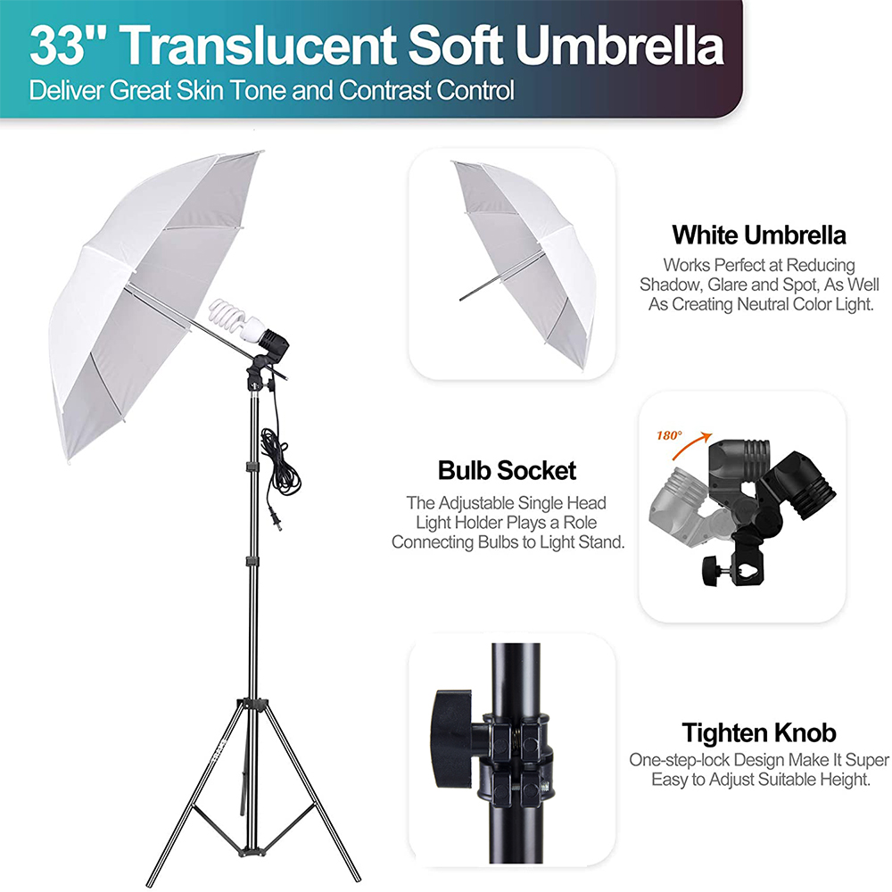 Экономичный набор оборудования – обзор и цена Photography Umbrella Lighting Kit