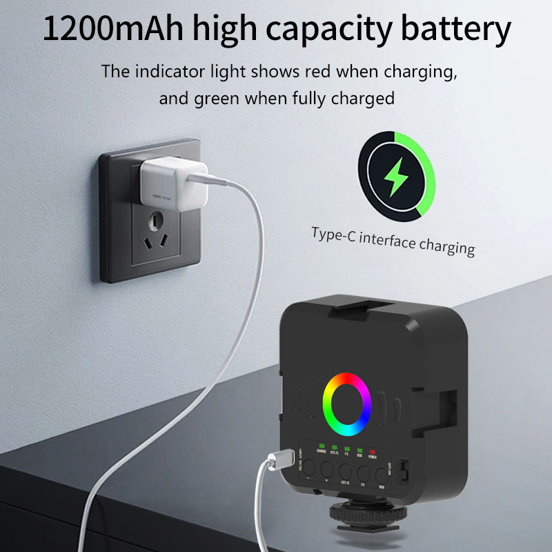 Портативный мини-видеосвет RGB – обзор и цена Hot Shoe Adapter
